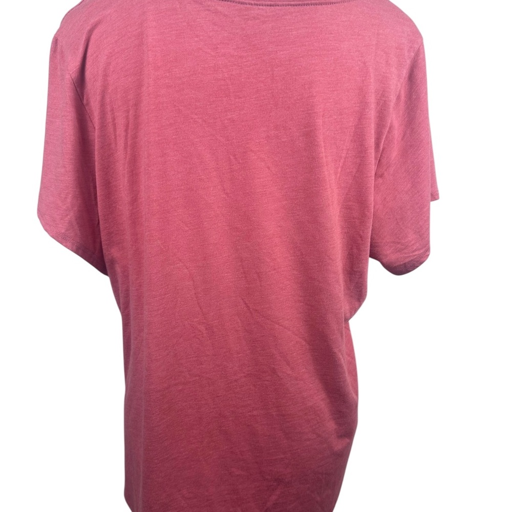 Lucky Brand salmon pink colored short sleeve top with silver studs size XL - Picture 4 of 9